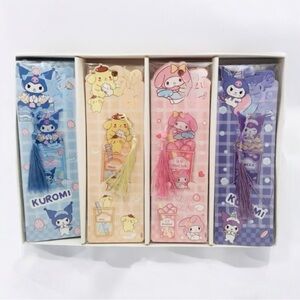 Sanrio Characters Transparent Frosted Tassel Bookmarks (Pick ONE)